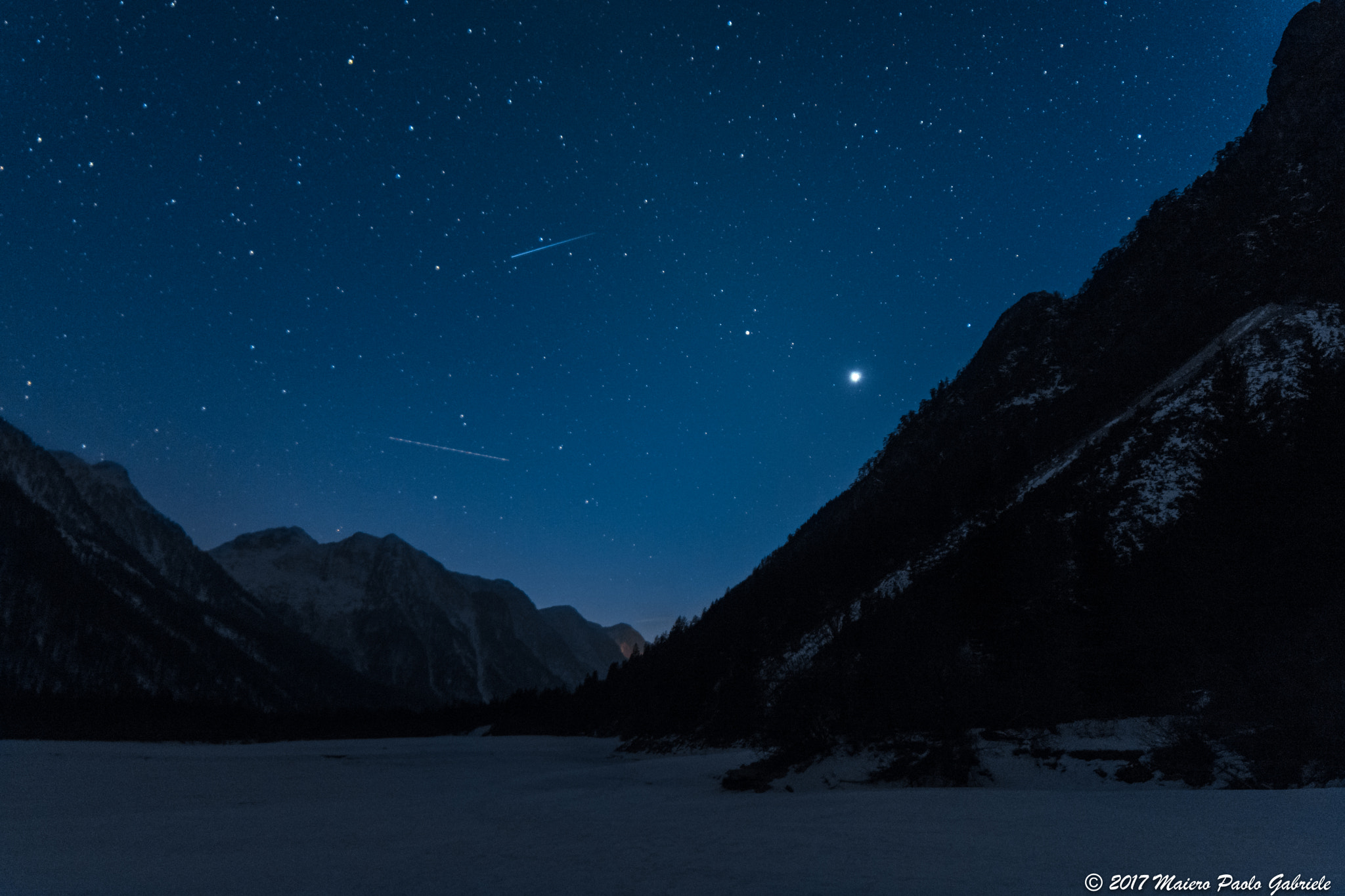 Nikon D7200 sample photo. Starry sky on lake predil photography