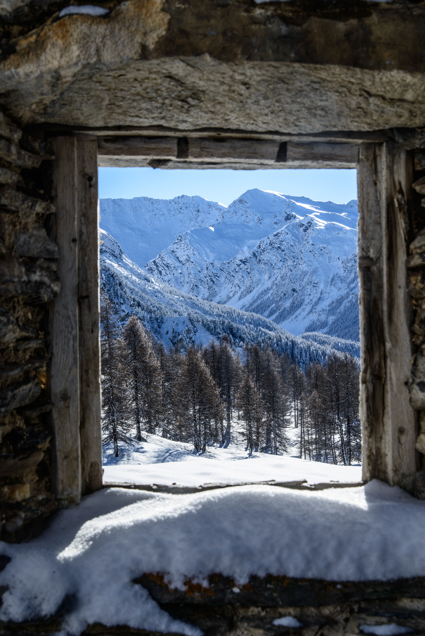 Nikon D800 sample photo. Winter window photography