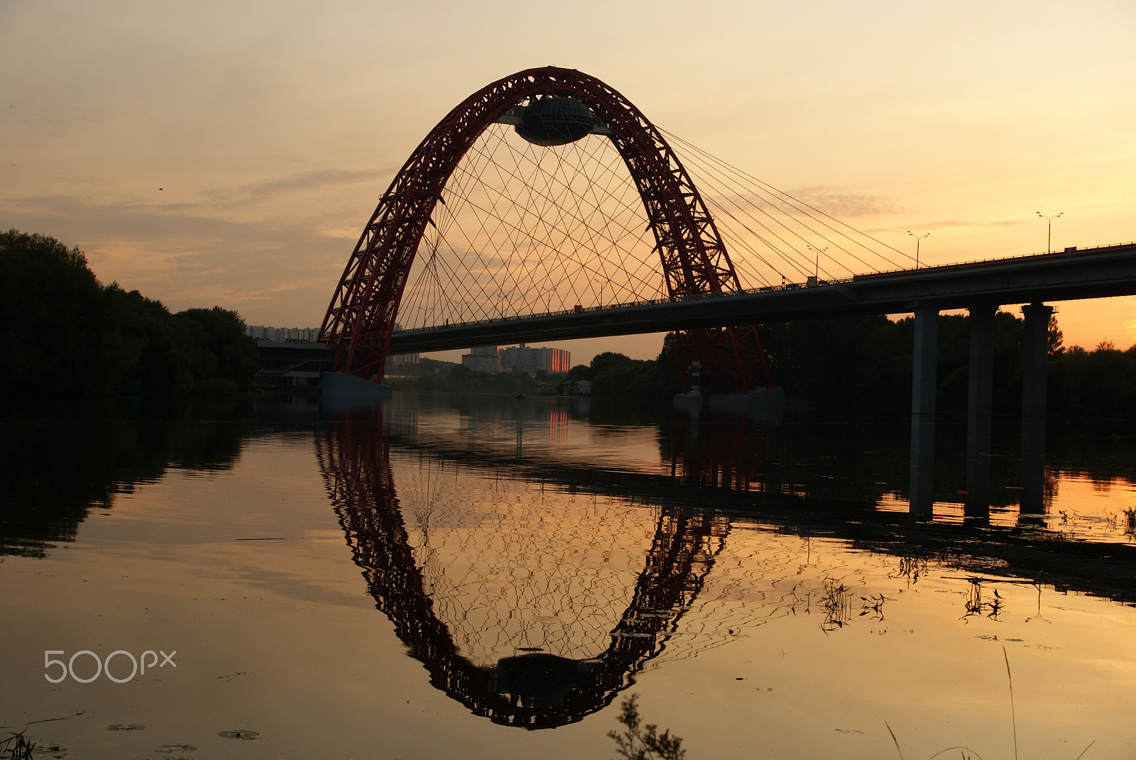 Sony Alpha DSLR-A330 sample photo. The brigde. dusk. photography