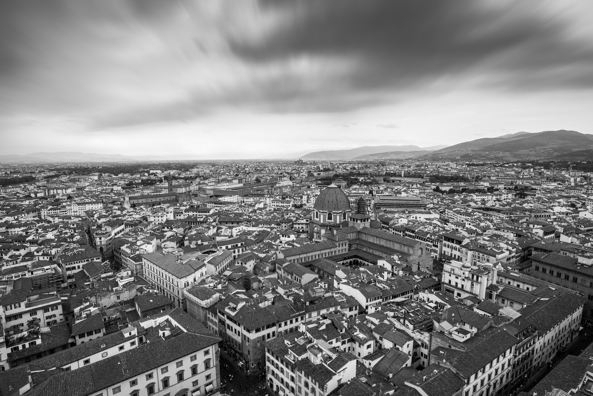 Nikon D610 sample photo. Aerial view of cathedral and the city of florence, italy photography