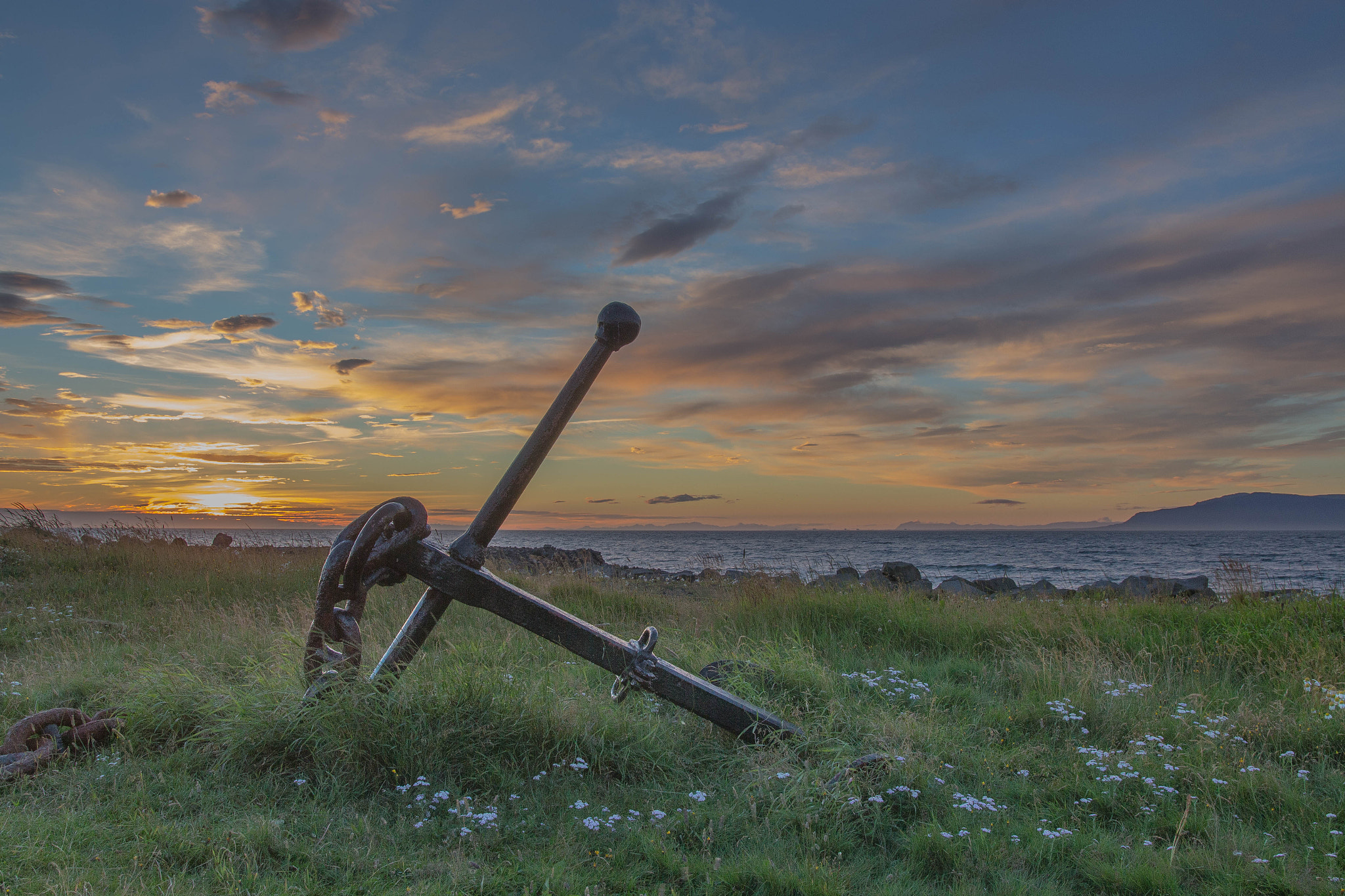 Canon EOS 700D (EOS Rebel T5i / EOS Kiss X7i) + Sigma 18-35mm f/1.8 DC HSM sample photo. Sunset in reykjavík photography