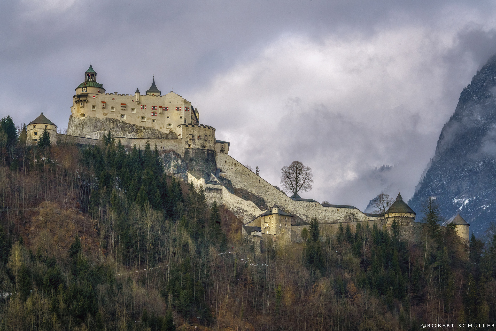 Sony a7R II + Canon EF 70-200mm F4L IS USM sample photo. Fortress hohenwerfen: where eagles dare photography