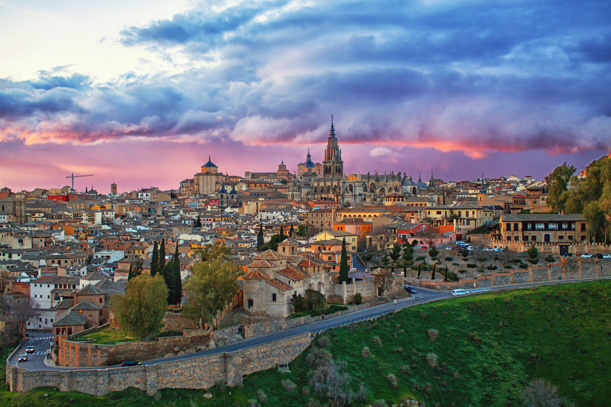 Canon EF-S 24mm F2.8 STM sample photo. Sunset over toledo photography