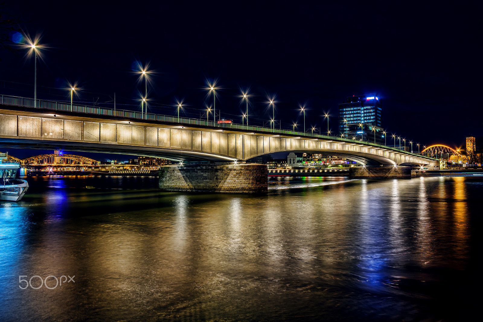 Canon EF-S 18-55mm F3.5-5.6 II sample photo. Köln deutzer brücke photography