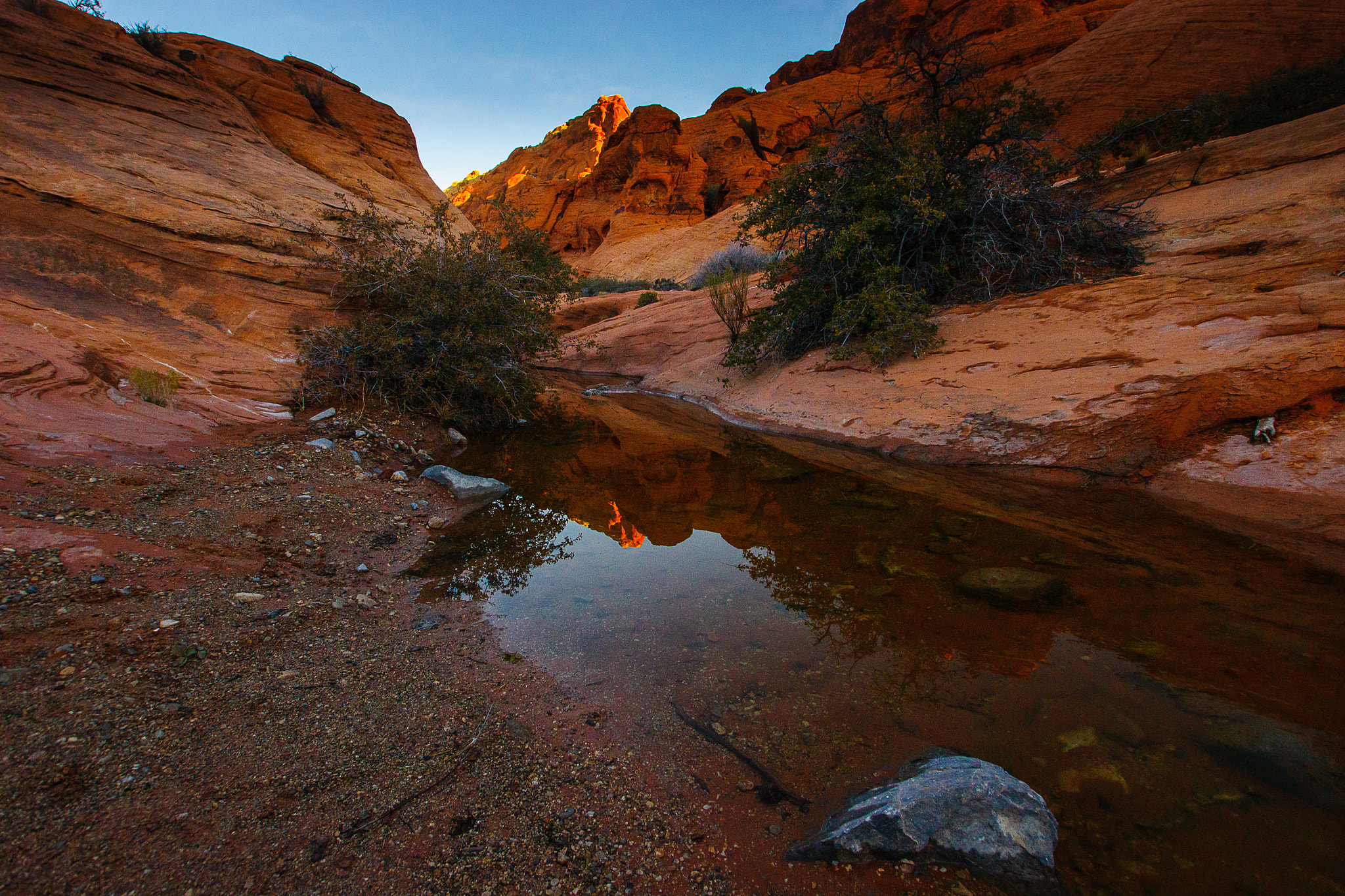 Sony SLT-A77 + Sony DT 11-18mm F4.5-5.6 sample photo. Red rock sunrise photography