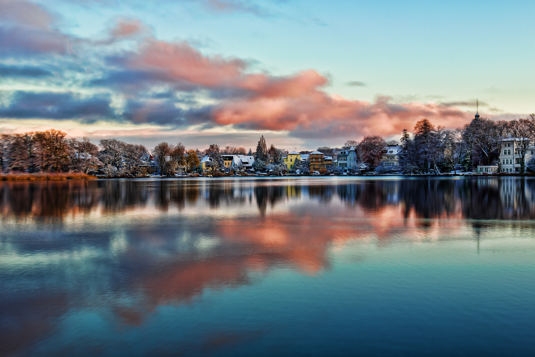 Canon EF-S 18-55mm F3.5-5.6 II sample photo. Abendstimmung am heiligensee photography