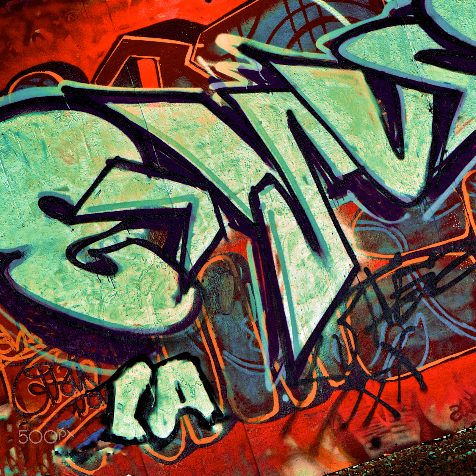 Canon EOS 5D sample photo. Colourful graffiti photography