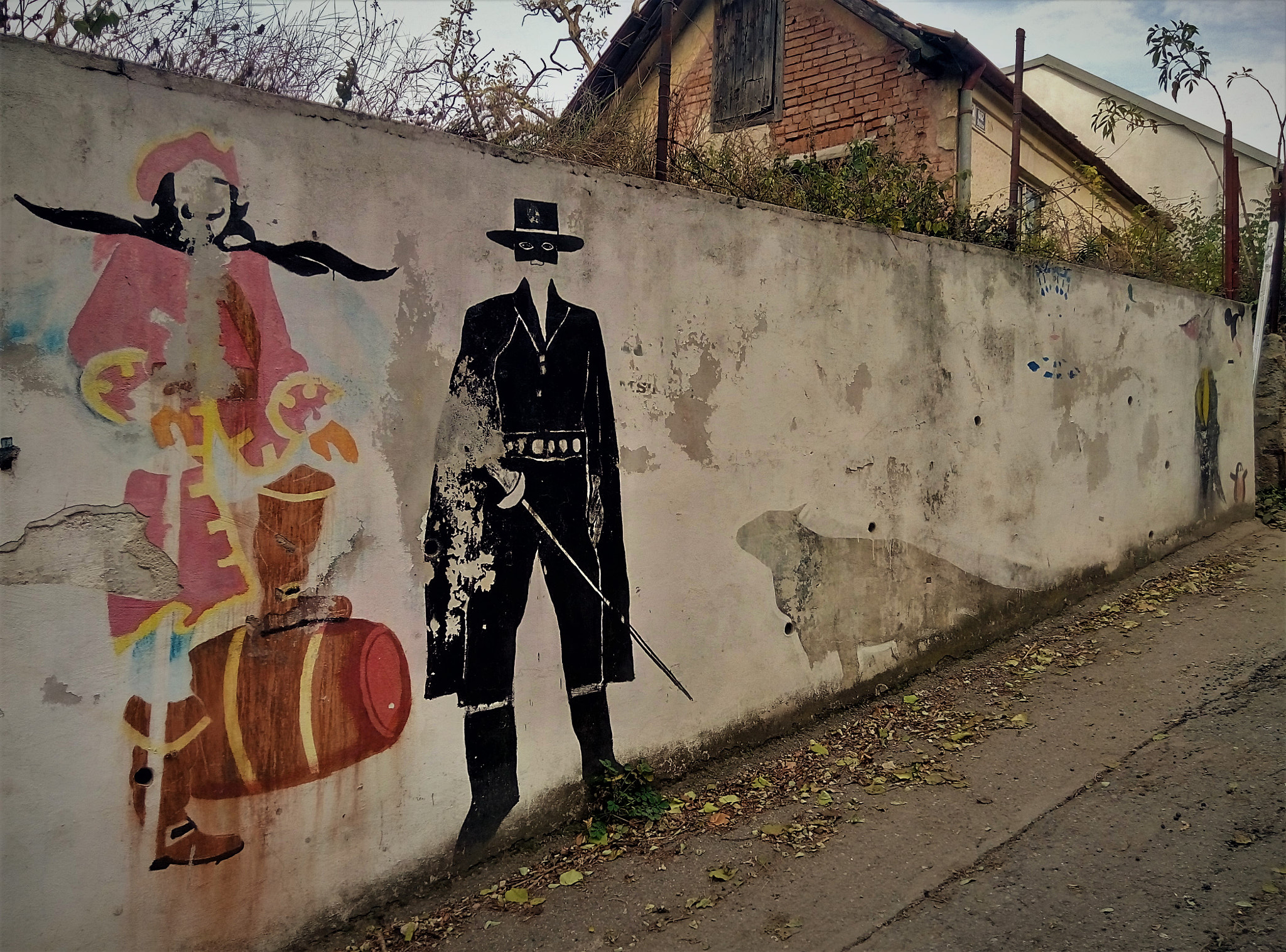 Meizu m2 sample photo. Old painting in old town photography
