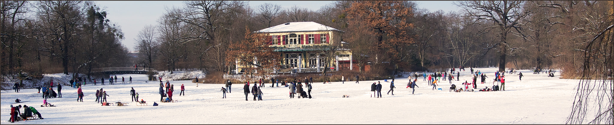 Sony SLT-A55 (SLT-A55V) sample photo. Winter fun on ice photography