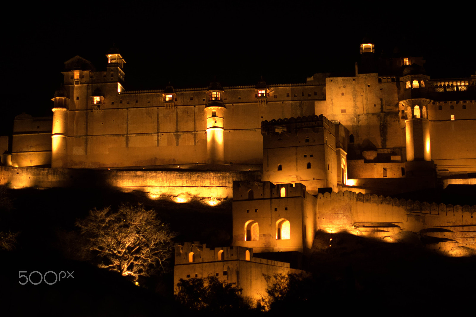 Nikon D5300 + Nikon AF-S Nikkor 50mm F1.4G sample photo. Amer fort photography