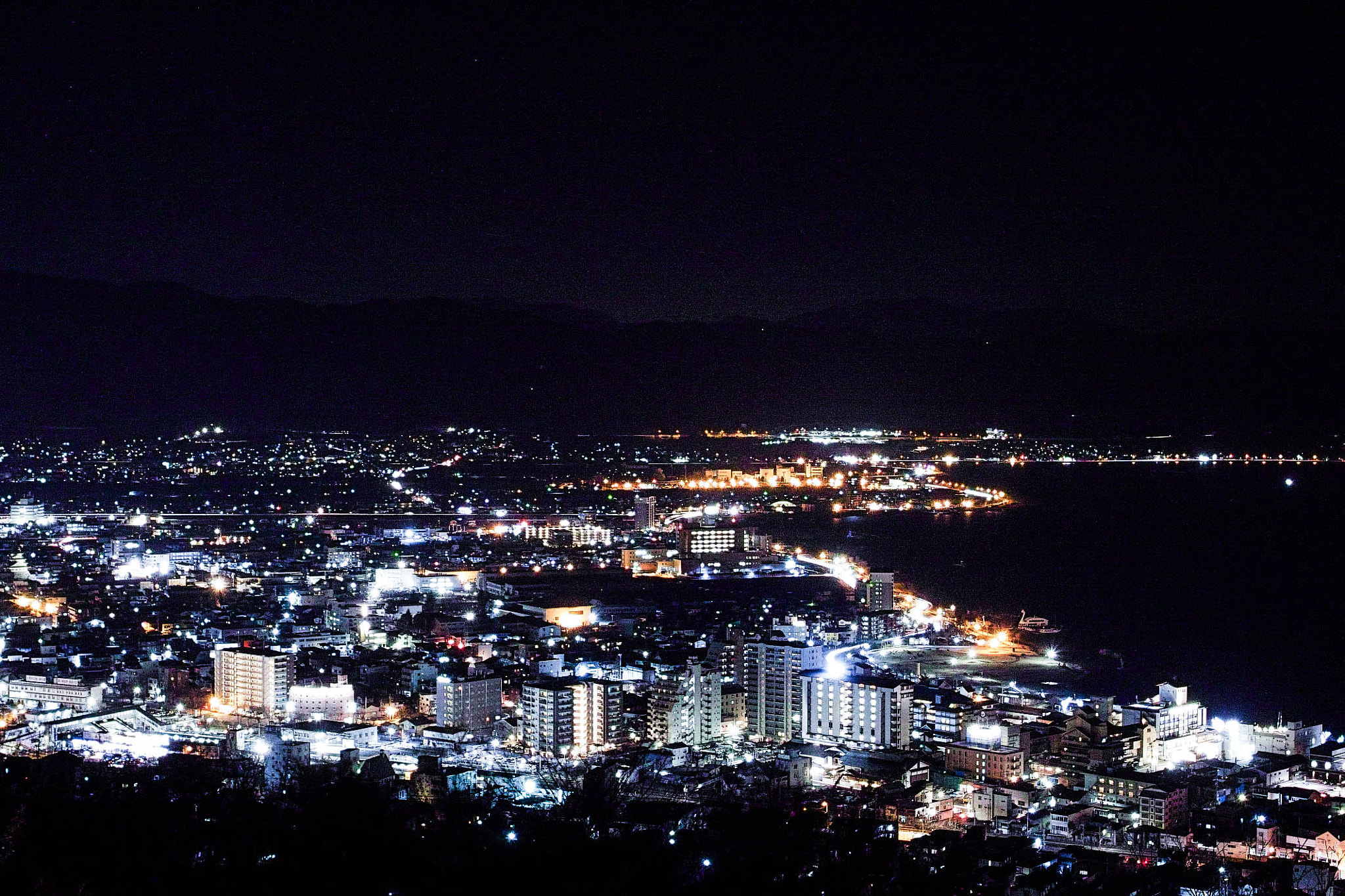 Sigma dp0 Quattro sample photo. 君の名は聖地  諏訪湖夜景 photography