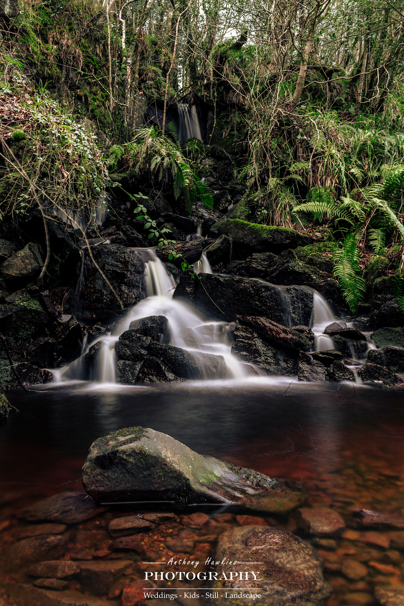 Canon EF-S 18-55mm F3.5-5.6 III sample photo. Waterfall in the forest photography