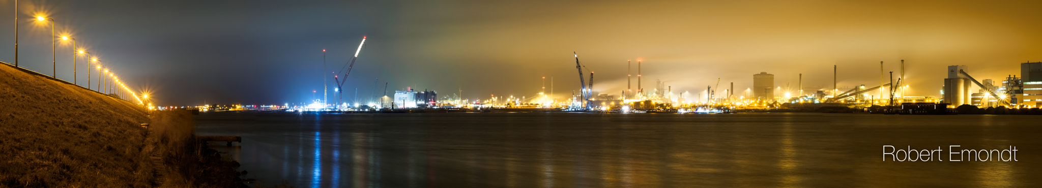 Olympus OM-D E-M10 sample photo. Harbor and steelworks photography