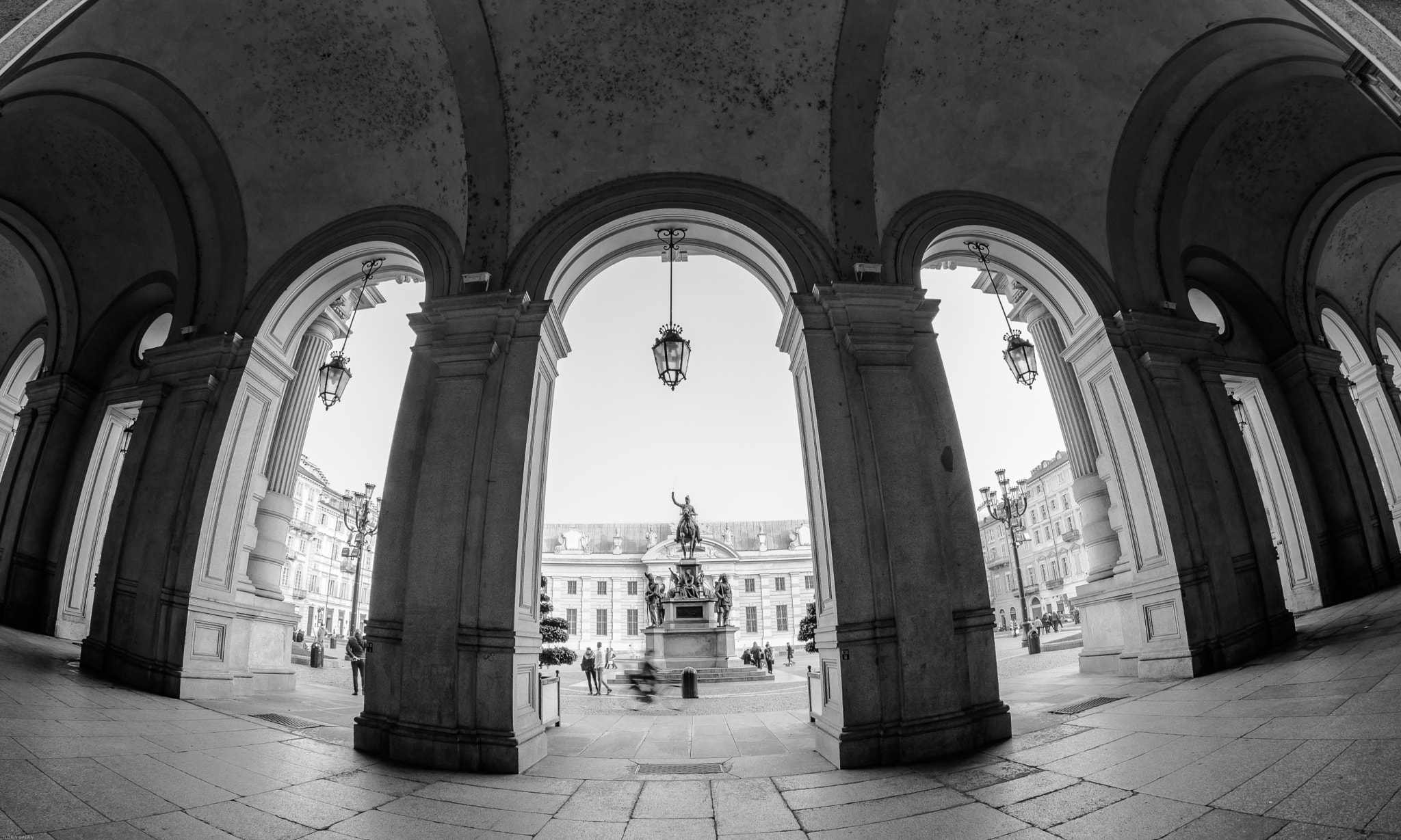 Nikon D7200 + Samyang 8mm F3.5 Aspherical IF MC Fisheye sample photo. Carignano palace photography