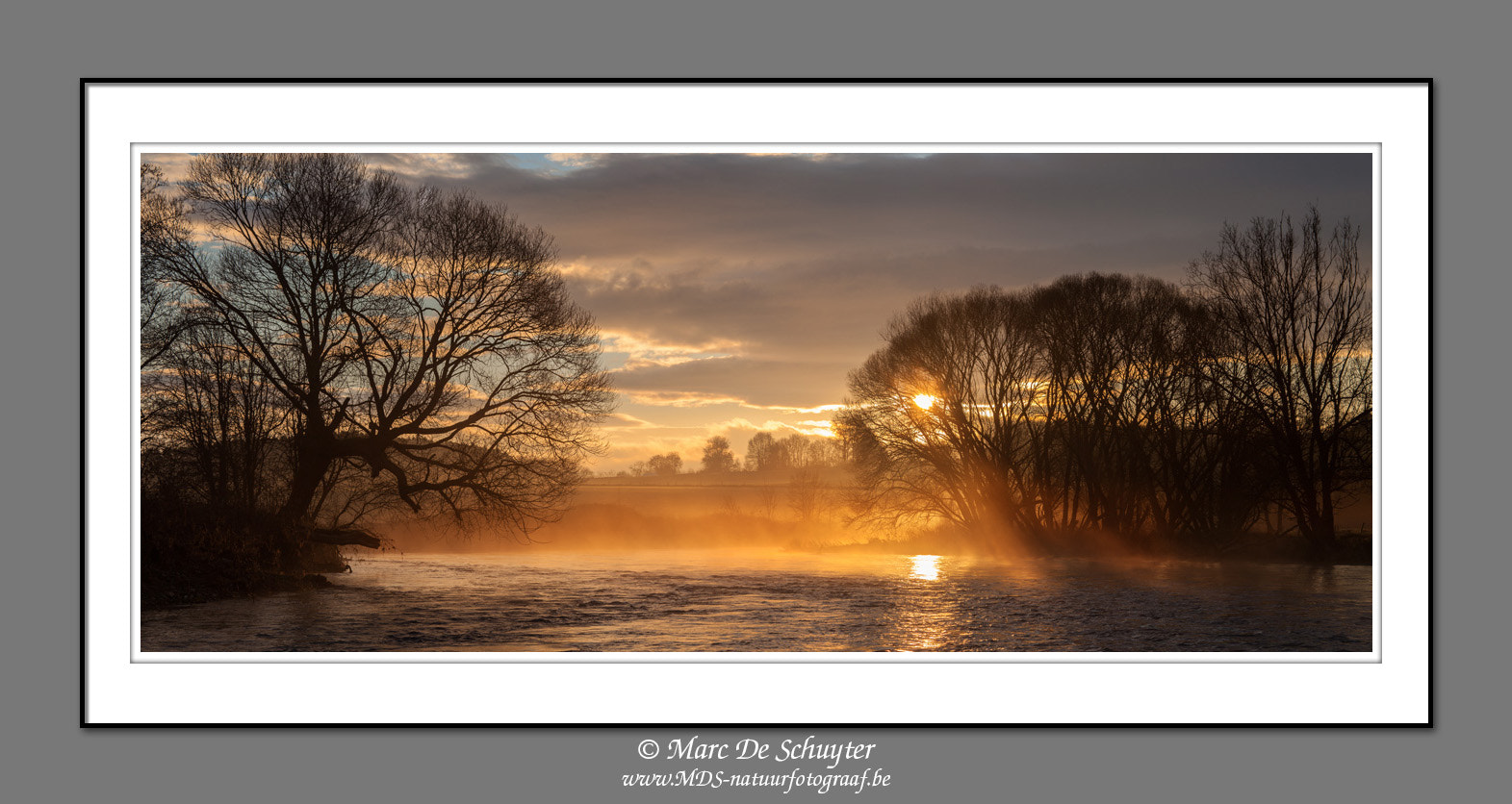 Canon TS-E 24.0mm f/3.5 L II sample photo. Winter morning at river ourthe photography