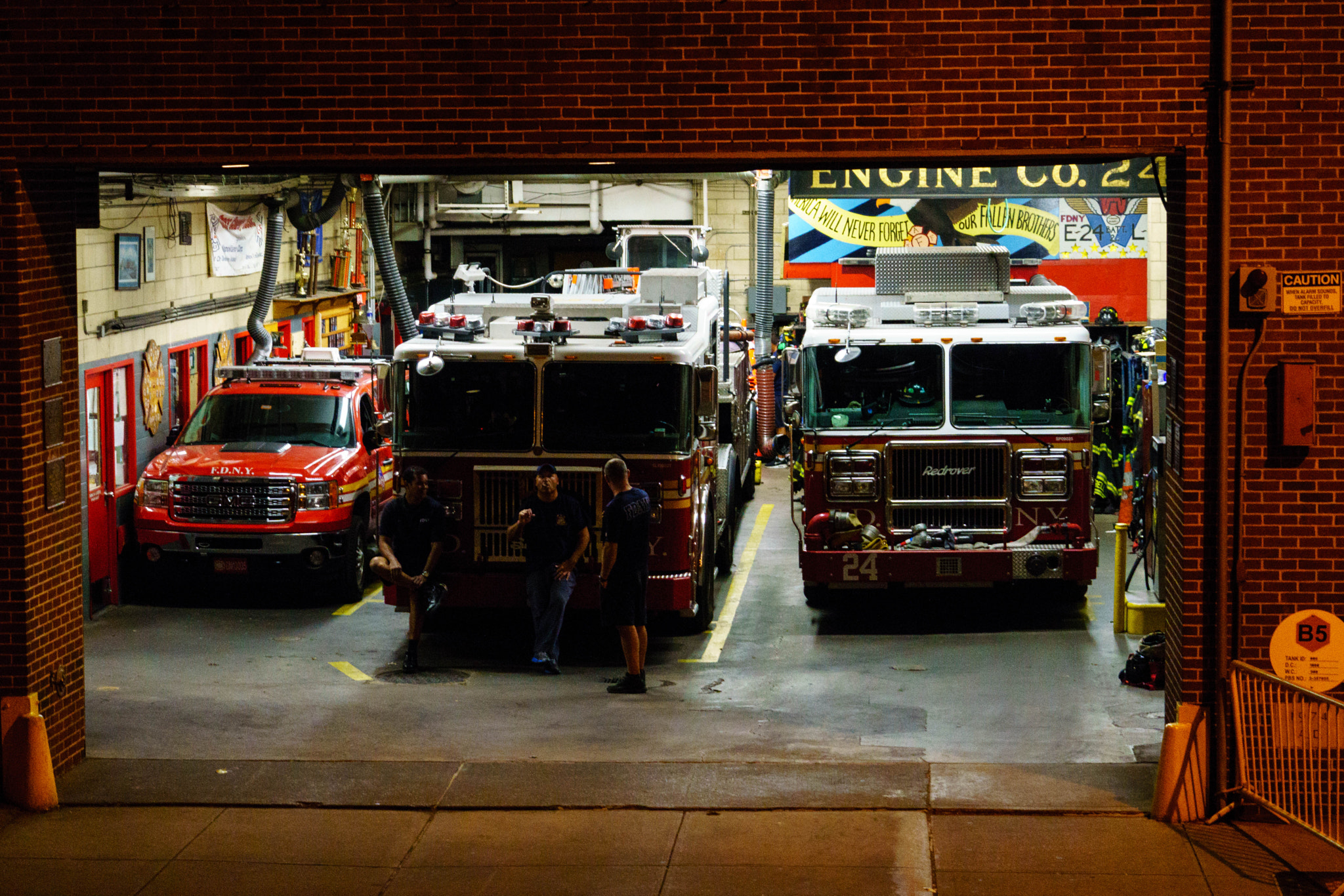 Sony a6000 + Sony FE 24-240mm F3.5-6.3 OSS sample photo. Firefighter take a break photography