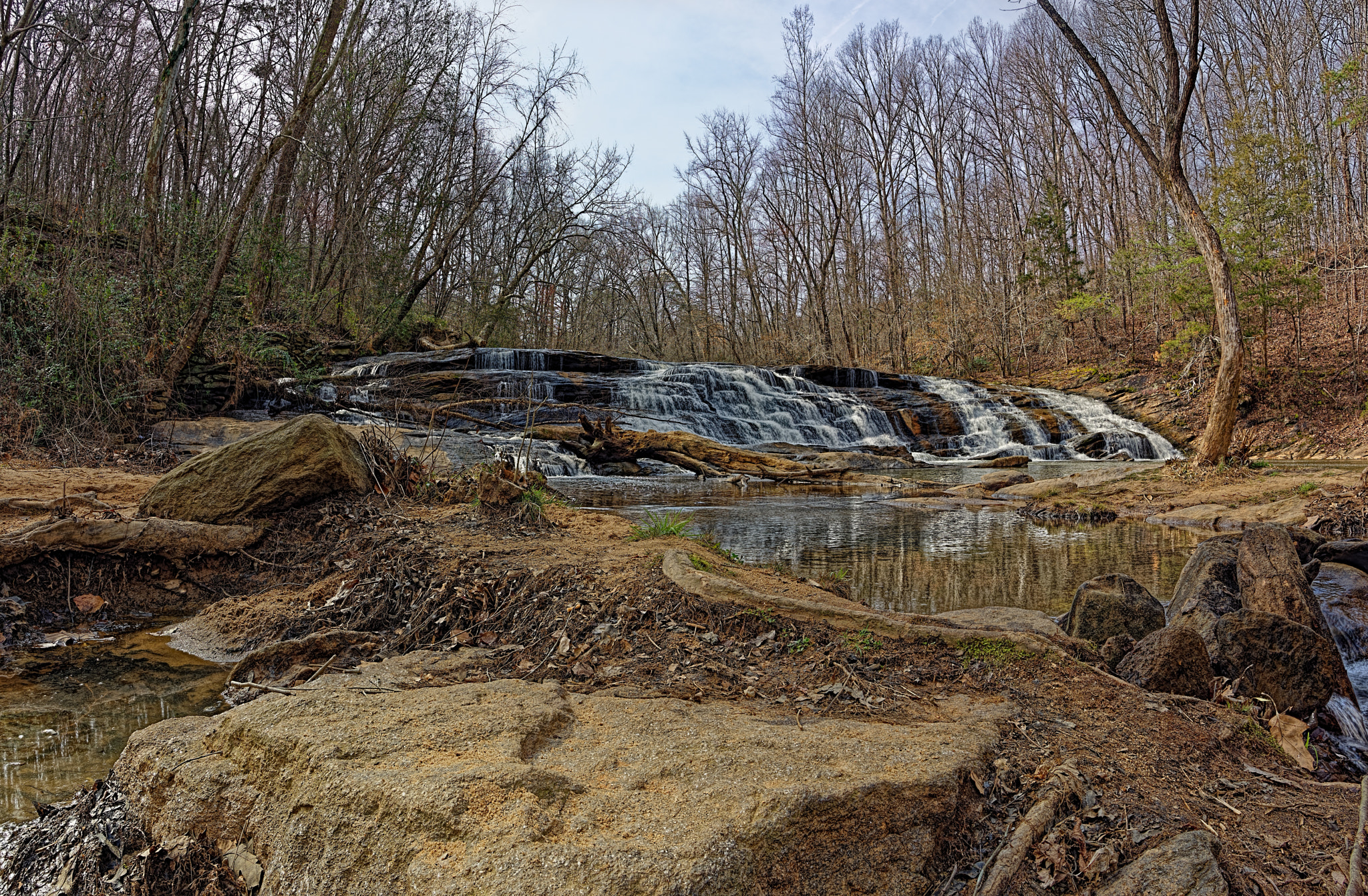 Nikon D810 + Nikon AF-S Nikkor 20mm F1.8G ED sample photo. Shacktownfallsyadkinvillenc-02-21-2017-001 photography
