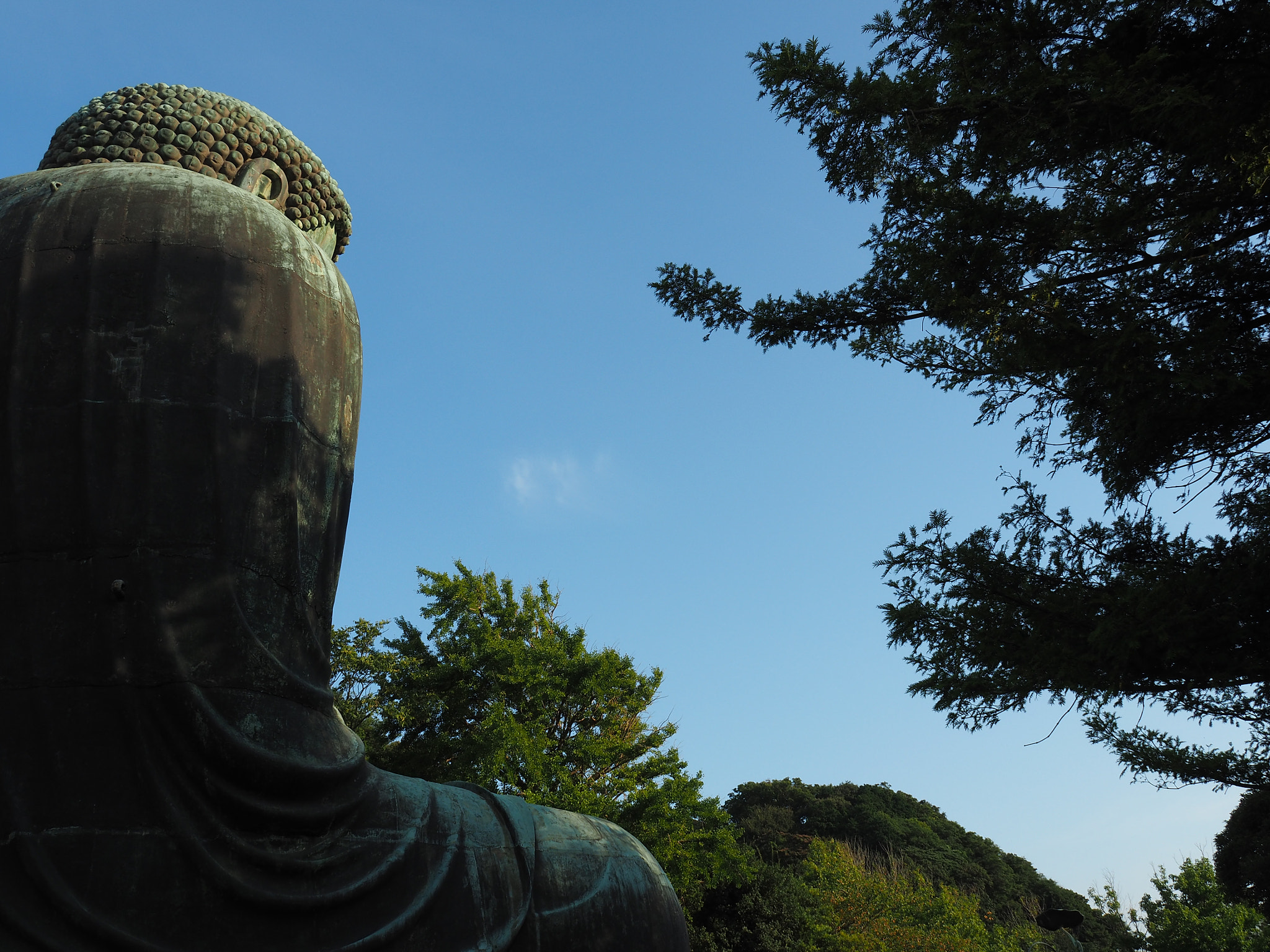 OLYMPUS M.14-150mm F4.0-5.6 II sample photo. The great buddha looking at the sky photography