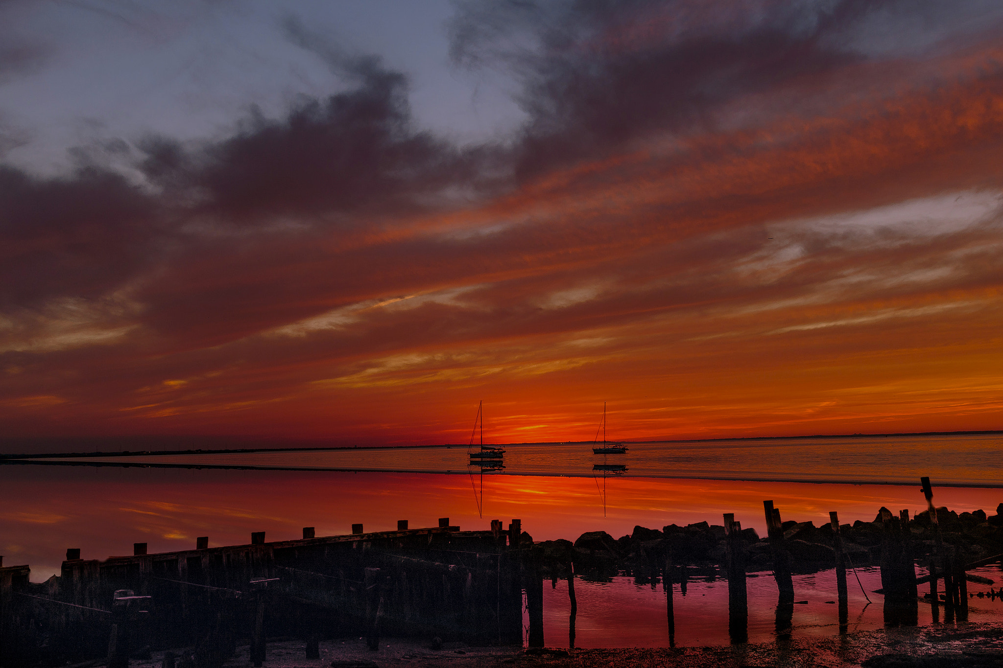 Canon EF 24-70mm F2.8L II USM sample photo. Orange sky photography
