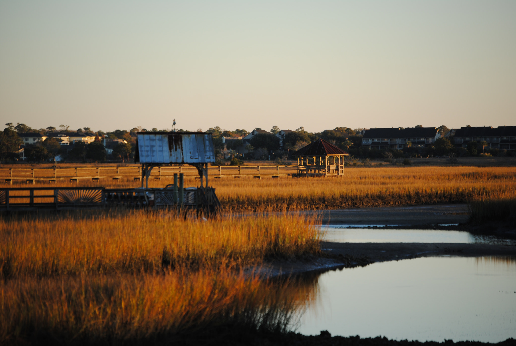 Nikon D3000 sample photo. Beach walkway in the evening photography