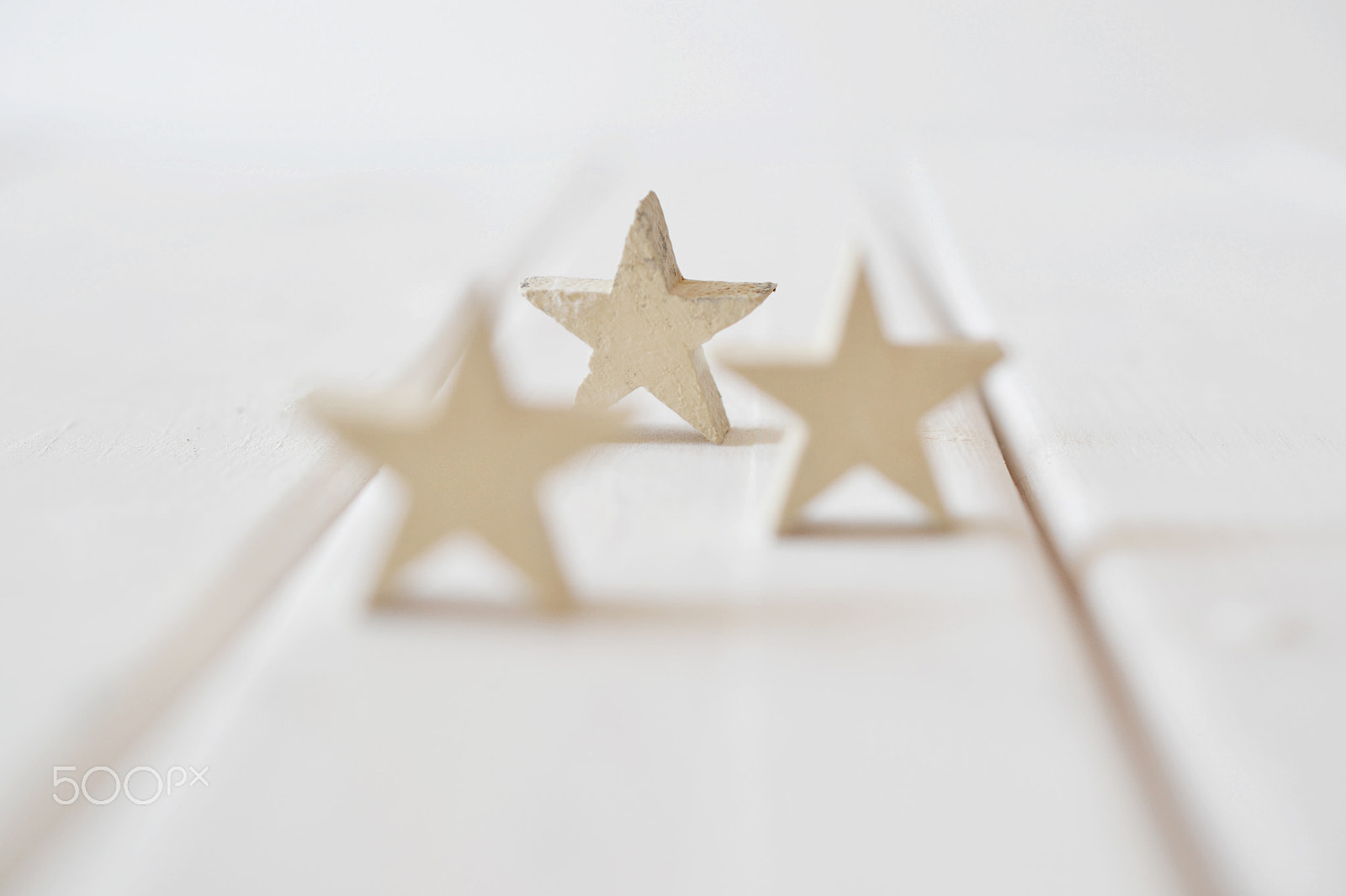 Nikon AF-S DX Micro Nikkor 40mm F2.8 sample photo. Wood stars on white background photography