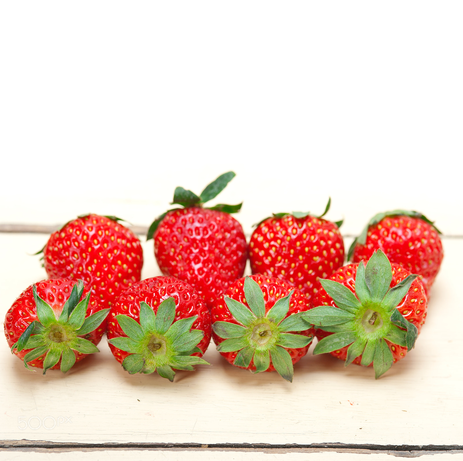 AF Micro-Nikkor 105mm f/2.8 sample photo. Fresh organic strawberry over white wood photography