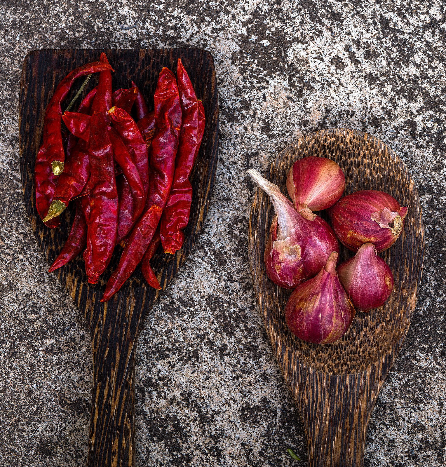 Olympus OM-D E-M5 II sample photo. Thai spices. thai herbs : chilli,garlic,shallots. photography