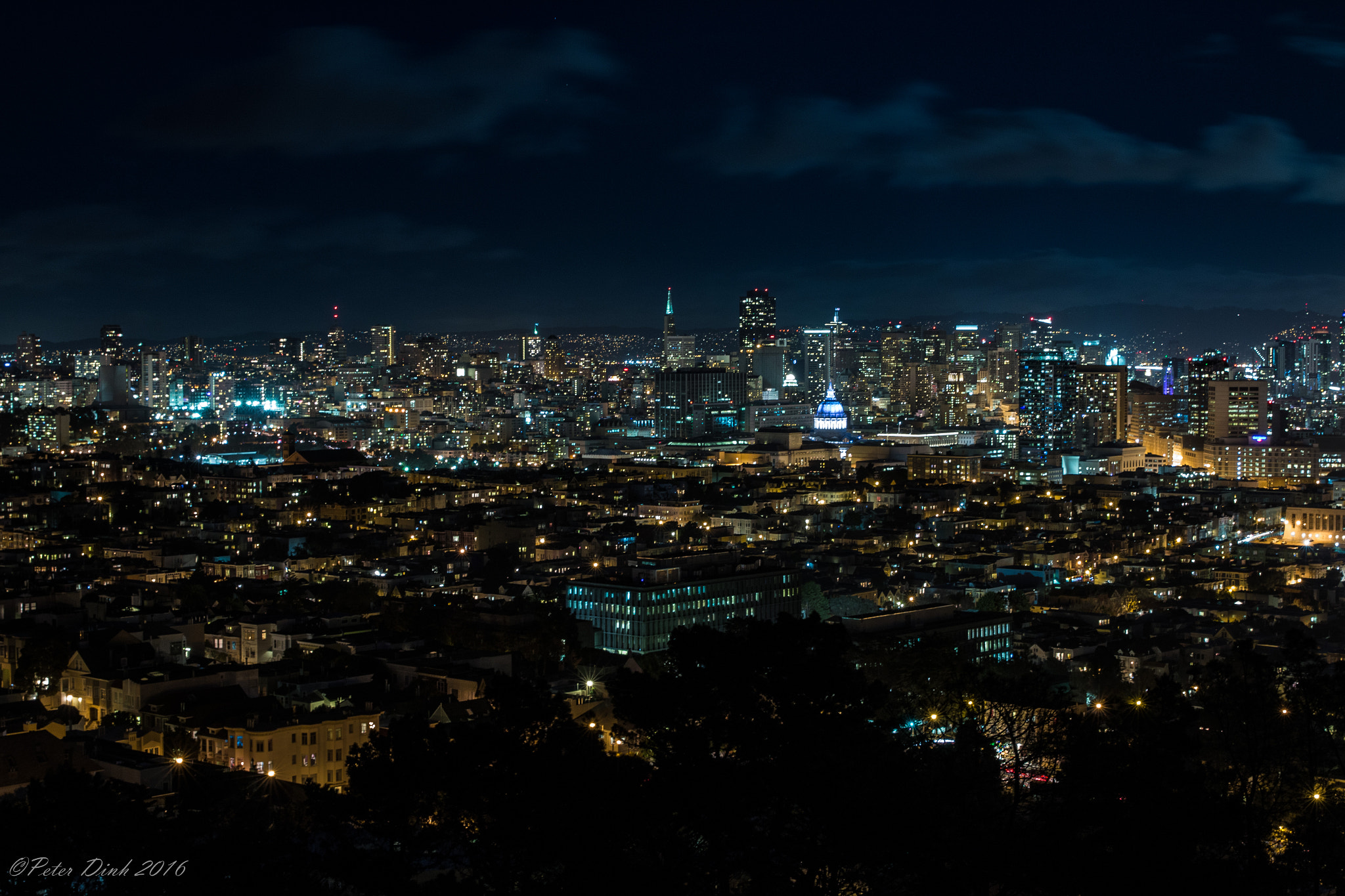 Canon EOS 70D sample photo. San francisco - night skyline photography