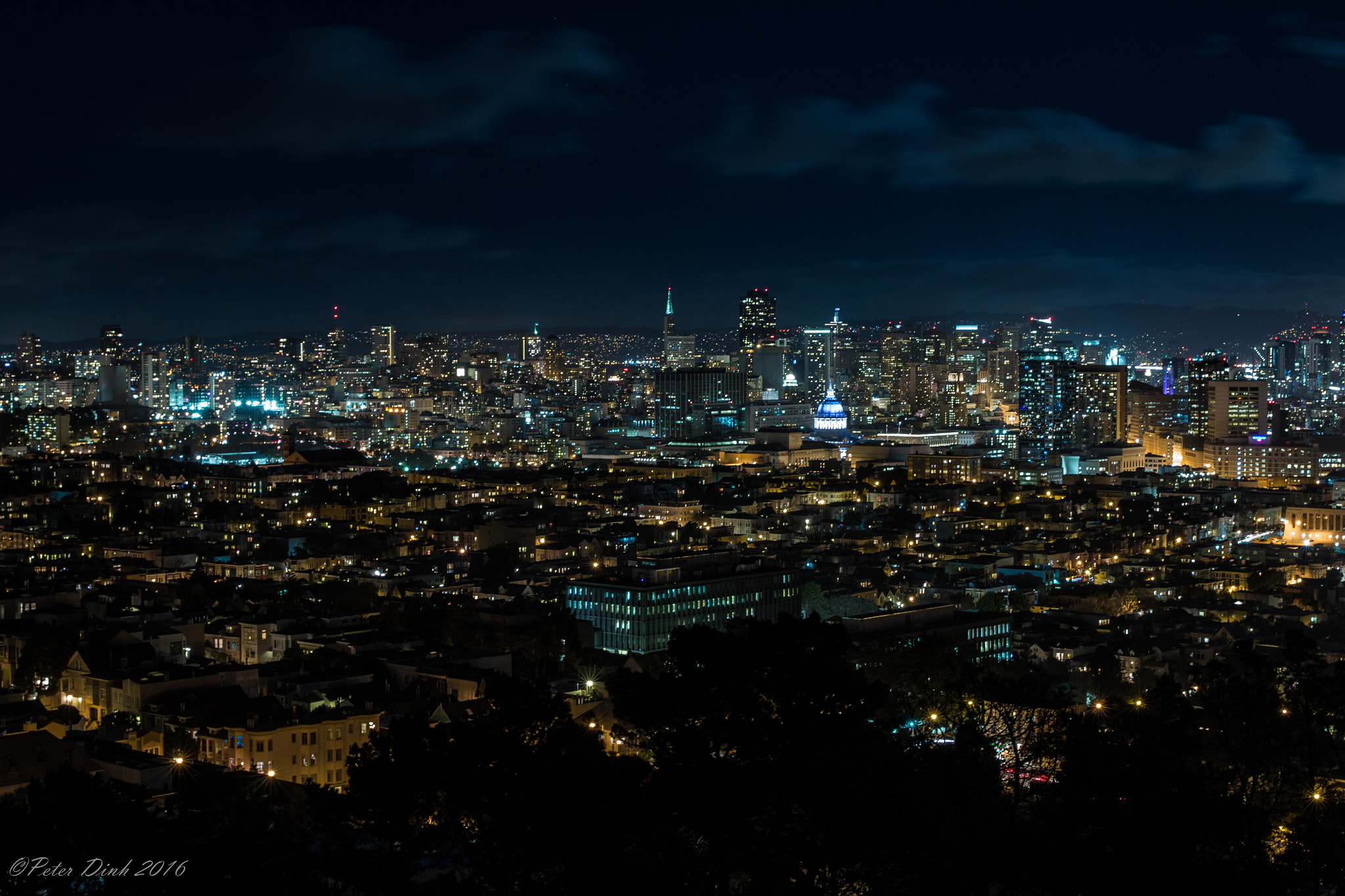 Canon EF 24-70mm F2.8L II USM sample photo. San francisco - night skyline photography