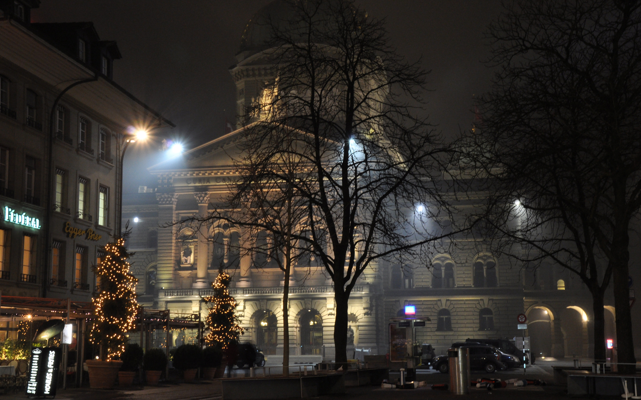 Sigma 18-250mm F3.5-6.3 DC Macro OS HSM sample photo. Bundeshaus in the fog ii photography