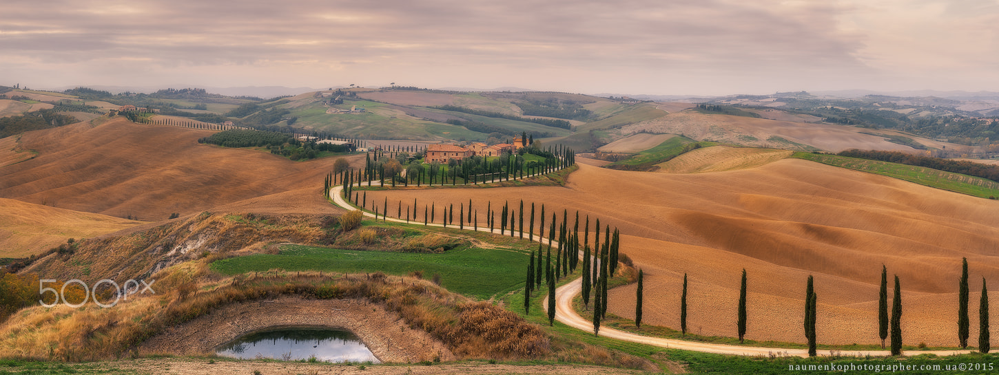 Sony a7R sample photo. Italy. tuscany. landscape panorama from the villa agriturismo ba photography
