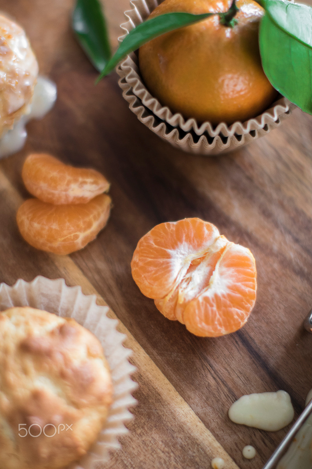 Canon EF 50mm F1.2L USM sample photo. Tangerine muffins photography