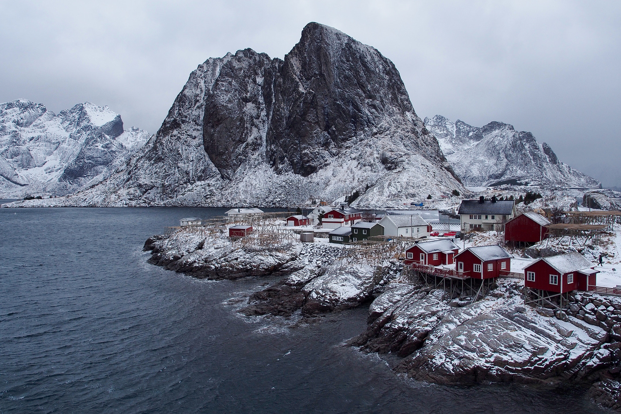 Olympus OM-D E-M5 sample photo. Hamnoy in winter photography