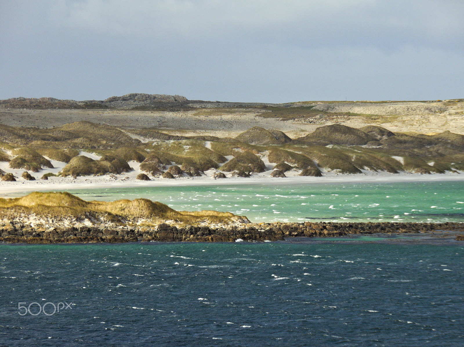 Kodak EasyShare Z990 (EasyShare Max) sample photo. Colourful beach [falkland islands] photography
