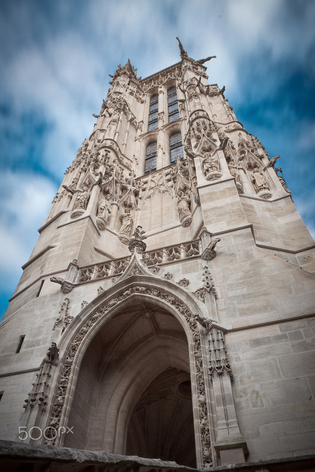 Canon EF 16-35mm F2.8L II USM sample photo. Exterior facade of the saint-jacques tower photography