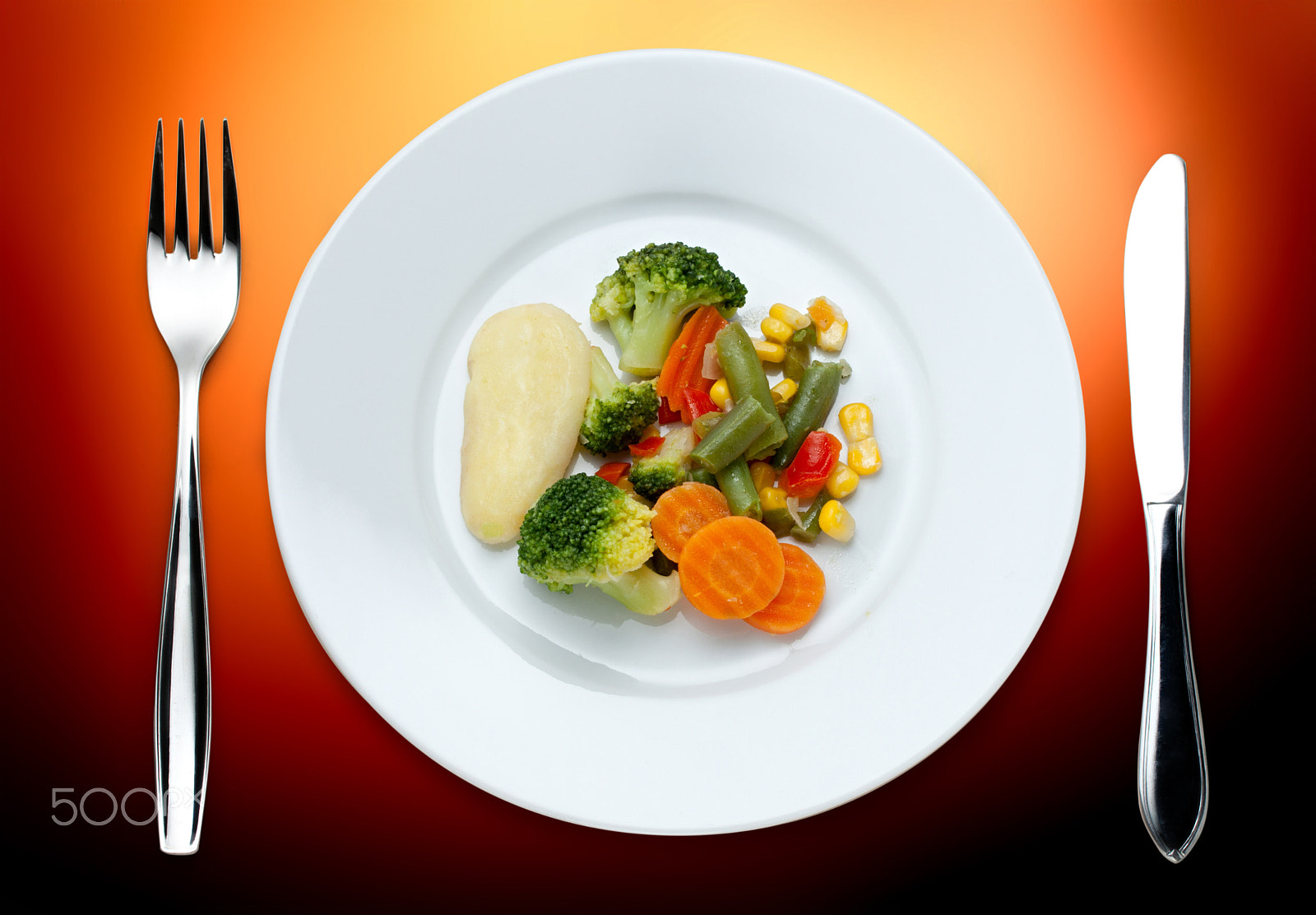 Canon EF-S 60mm F2.8 Macro USM sample photo. Fried vegetables on the plate photography