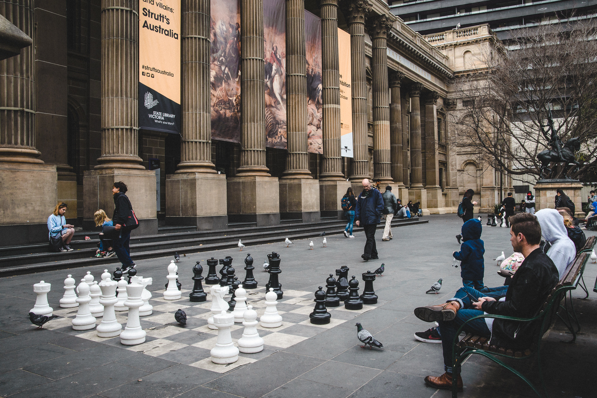 Nikon D610 + AF Zoom-Nikkor 28-80mm f/3.5-5.6D sample photo. Giant chess photography