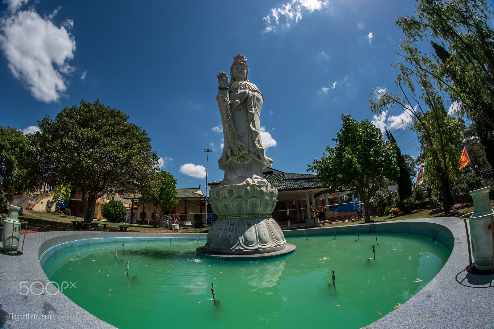 Nikon D5300 + Samyang 8mm F3.5 Aspherical IF MC Fisheye sample photo. Mingyue lay buddhist temple photography