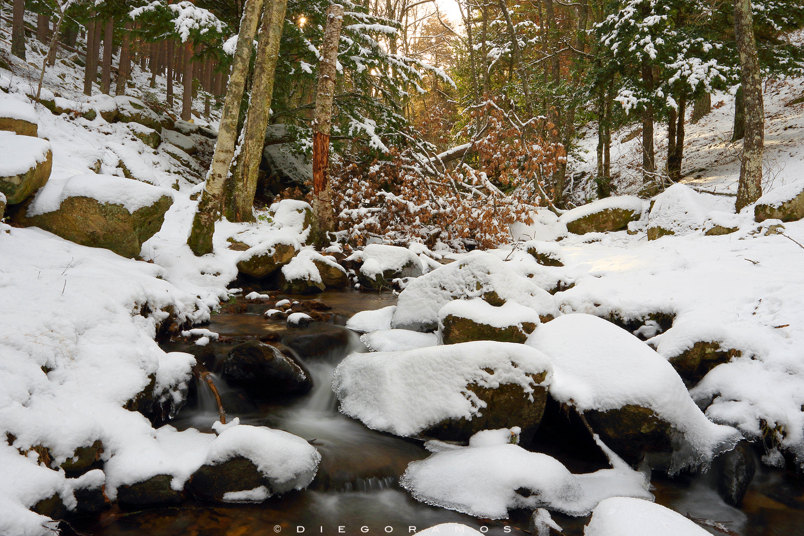 Canon EF 17-40mm F4L USM sample photo. Winter river photography