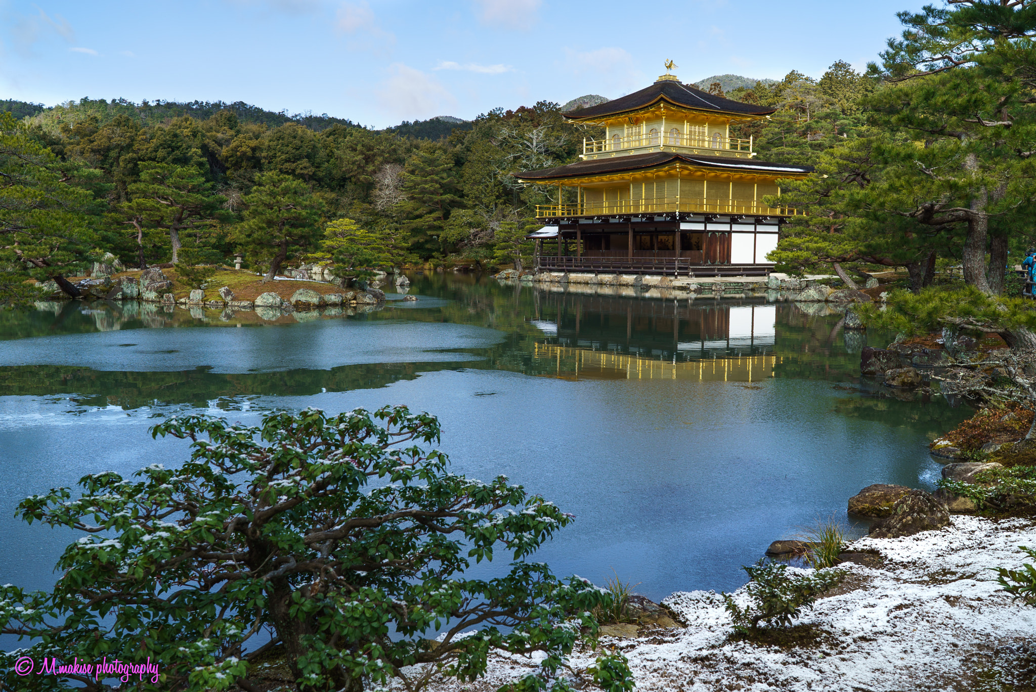 Sony a7S sample photo. Snow kinkakuji 2 photography