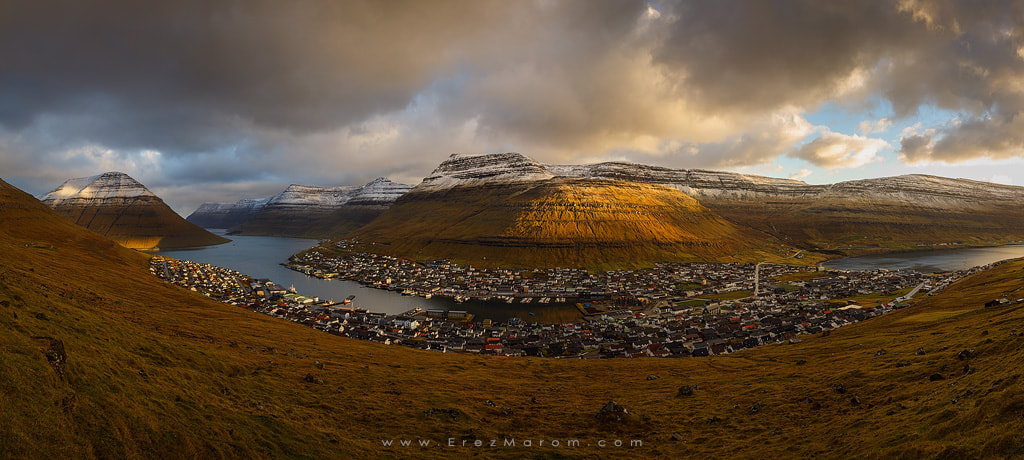 Sigma 24-70mm F2.8 EX DG Macro sample photo. Klaksvik morning photography