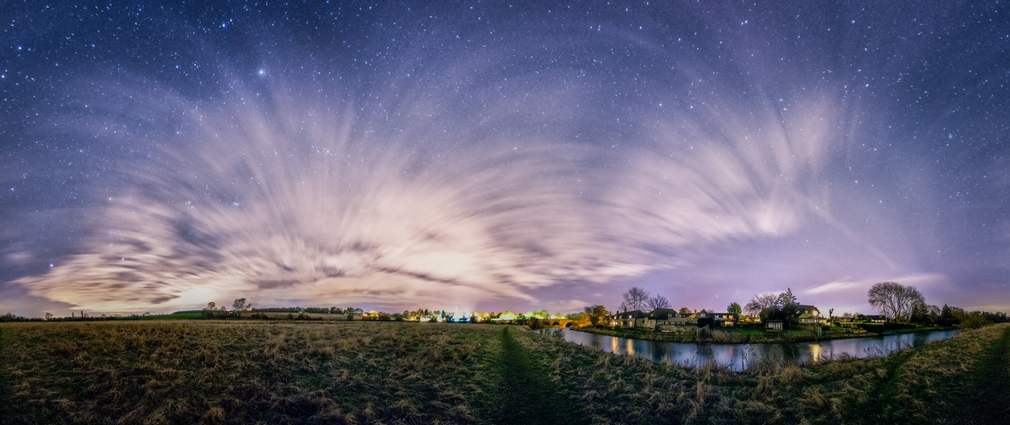 Nikon D7200 sample photo. The field and river nene photography