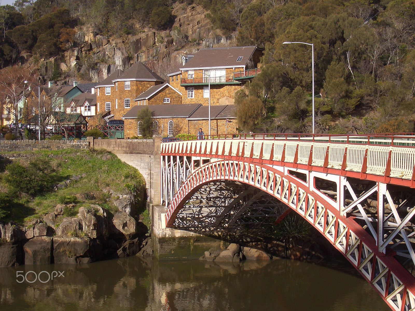 CASIO EX-Z55 sample photo. Launceston bridge photography