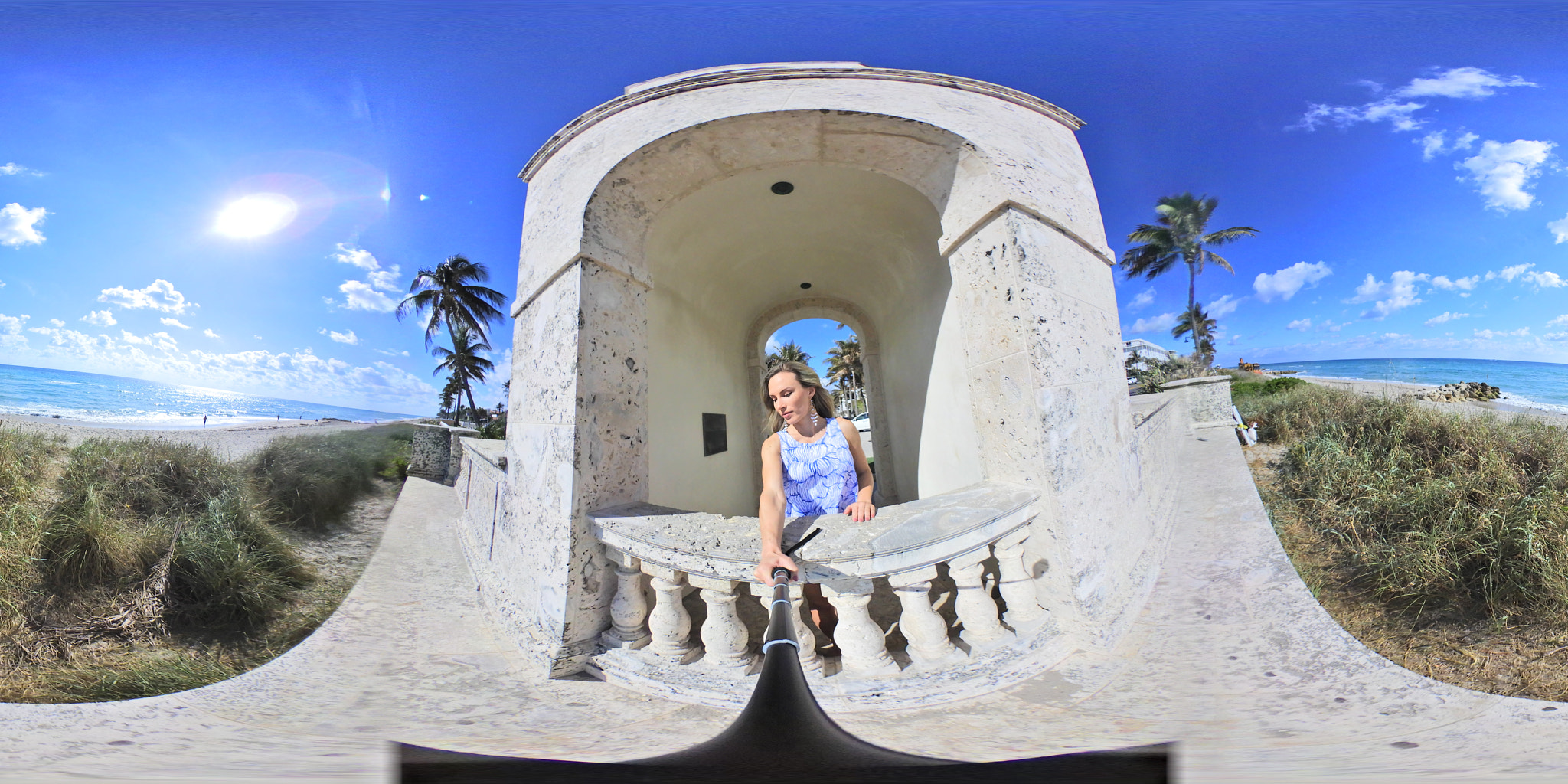 Nikon KeyMission 360 sample photo. Worth ave. tower photography