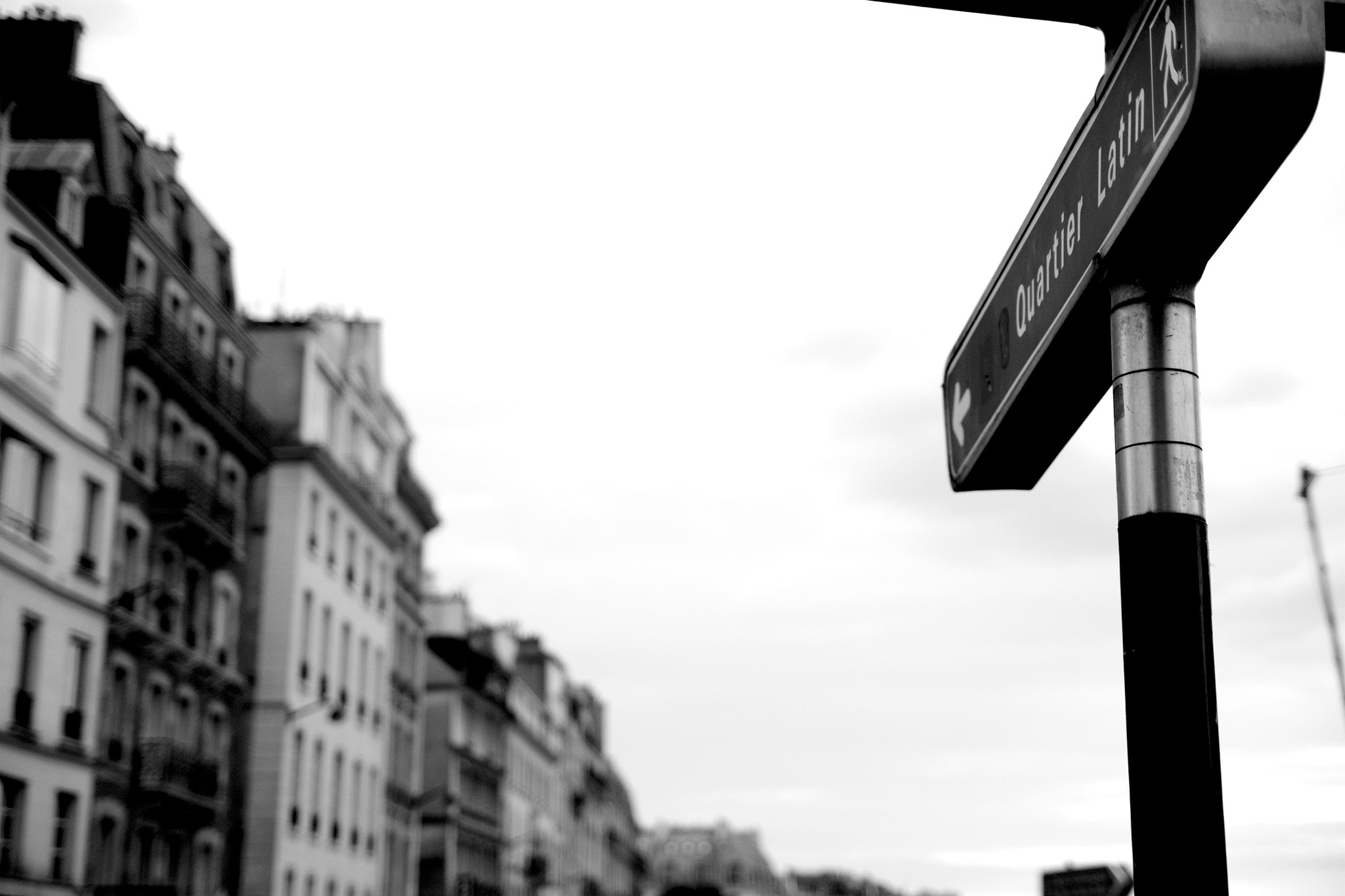 Sony SLT-A65 (SLT-A65V) sample photo. Direction quartier latin photography