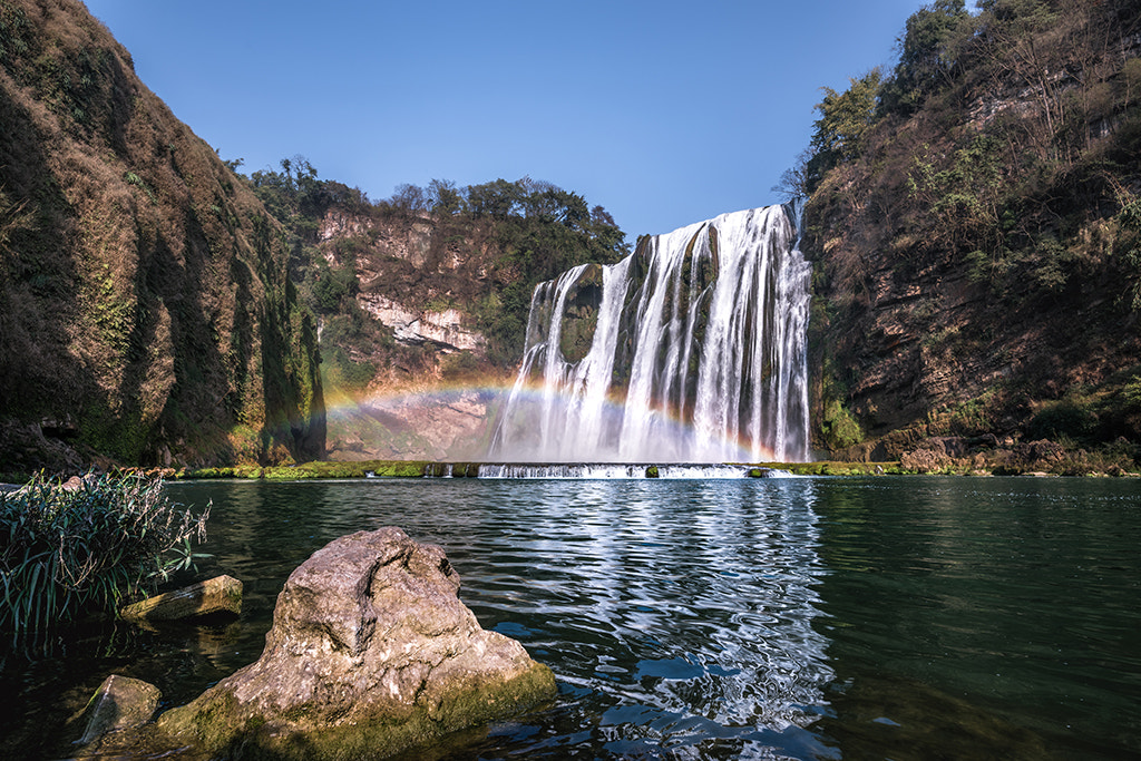 Nikon D810 sample photo. Huangguoshu waterfall photography