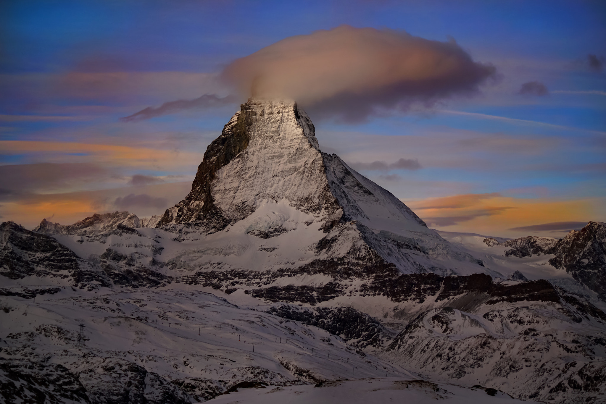 Sony a7R II + Sony FE 70-200mm F4 G OSS sample photo. Matterhorn :) photography