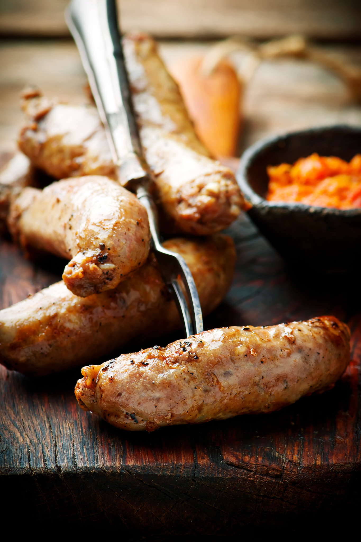Nikon AF-S Micro-Nikkor 105mm F2.8G IF-ED VR sample photo. Merguez sausages photography