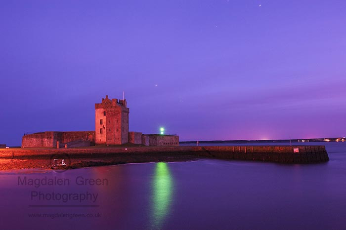 Nikon AF-S Nikkor 28-70mm F2.8 ED-IF sample photo. Broughty ferry castle bathed in gorgeous light - long exposure - photography