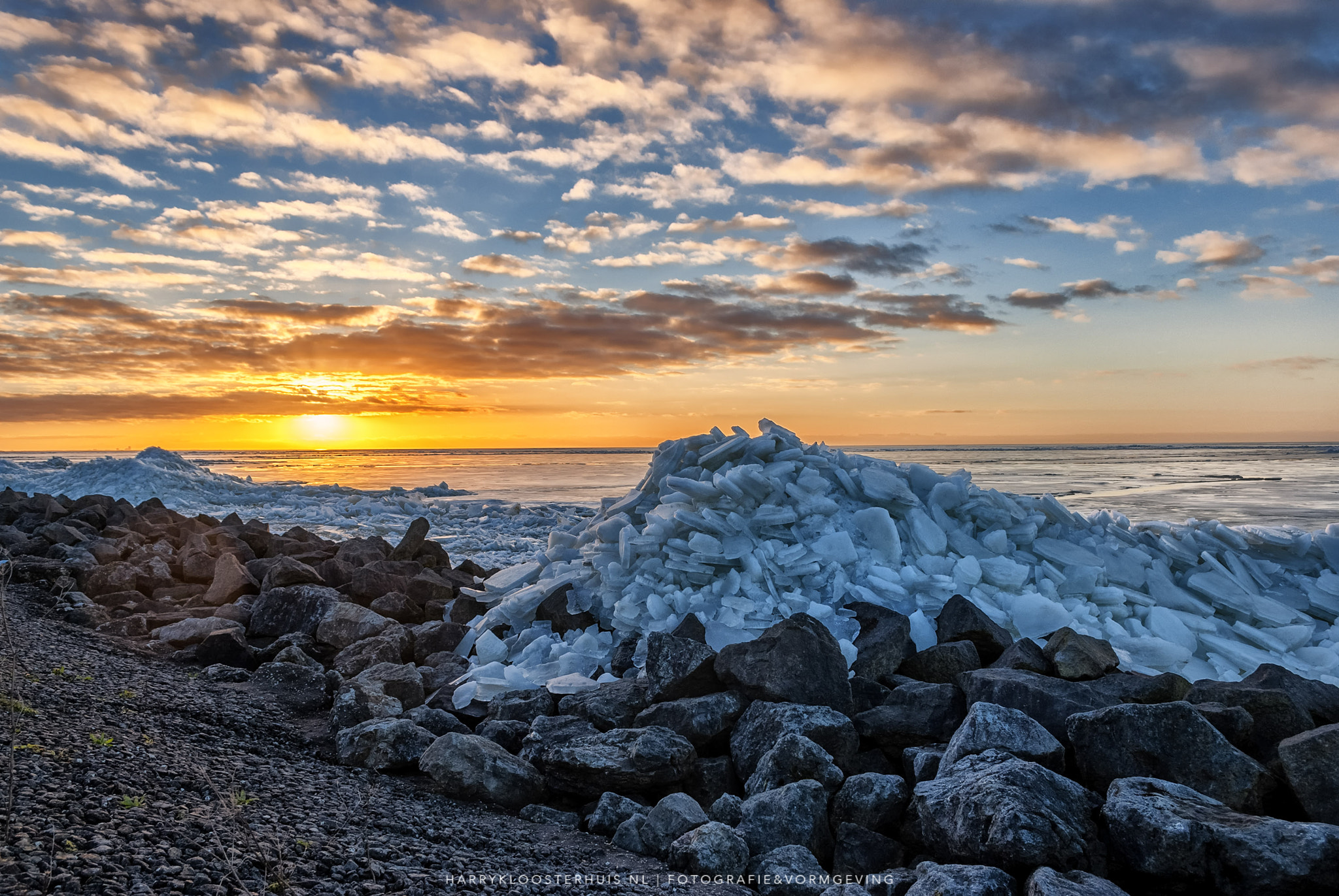 Nikon D80 sample photo. Ice cold sunset photography